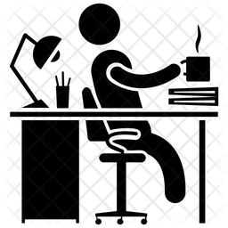 Office Break Icon Of Glyph Style 256x256 Office Break Icon Of Glyph Style