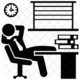 256x256 Rest Time Icon Of Glyph Style