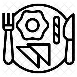 256x256 Breakfast Icon Of Line Style