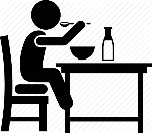 512x449 Breakfast, Child, Children, Drinking, Eating, Kid, Milk Icon