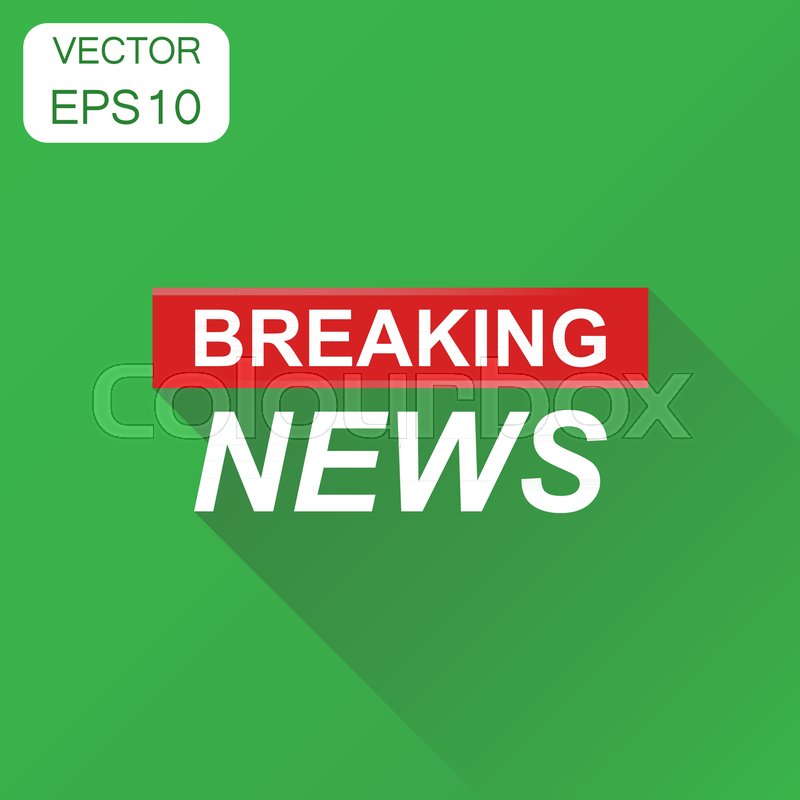 800x800 Breaking News Icon Business Concept Stock Vector Colourbox