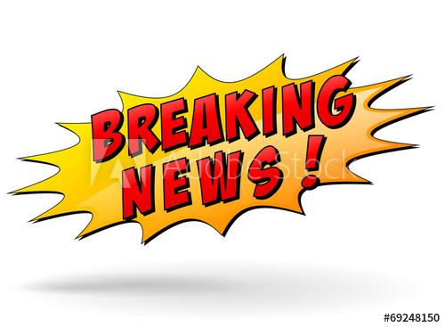 500x367 Vector Breaking News Icon