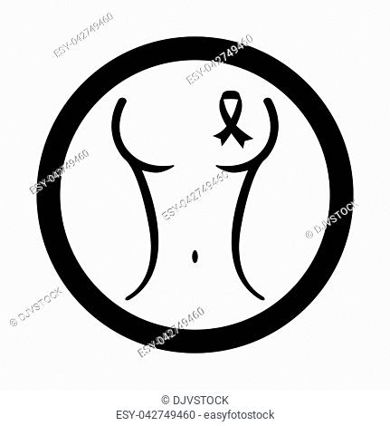 431x470 Emblem Black Breast Cancer Icon Stock Photos And Images Age