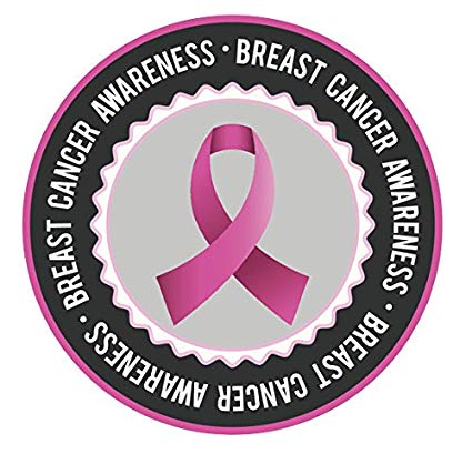 425x409 Pink Breast Cancer Icon Vinyl Decal Sticker