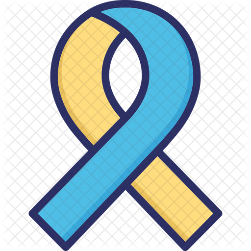 512x512 Breast Cancer Ribbon Icon Of Colored Outline Style