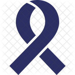 256x256 Breast Cancer Ribbon Icon Of Glyph Style