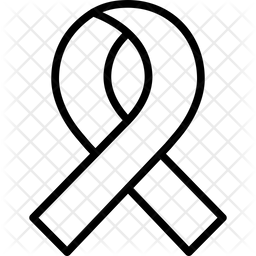 256x256 Breast Cancer Ribbon Icon Of Line Style