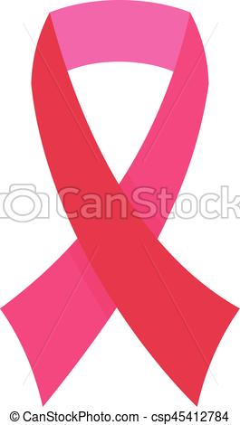 265x470 Breast Cancer Awareness Ribbon Icon, Flat Style Breast Cancer