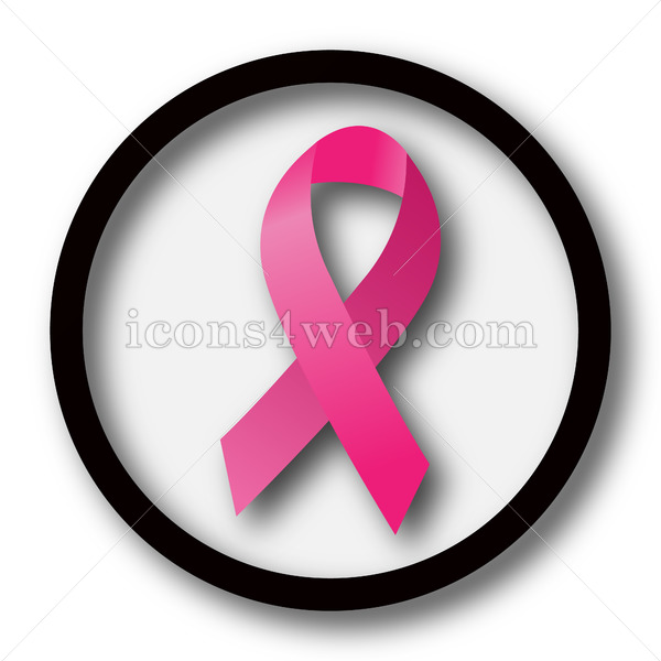 600x600 Breast Cancer Ribbon Simple Icon Breast Cancer Ribbon Simple Button