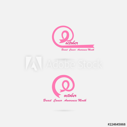 500x500 Pink Ribbon Icon Pink Care Logo Breast Cancer October Awareness