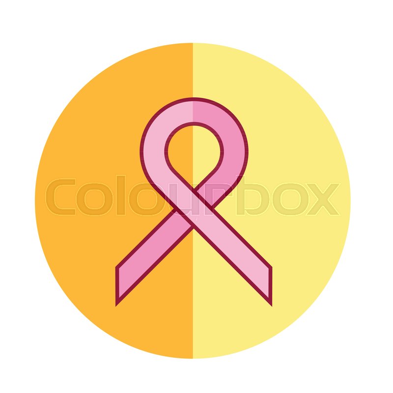 800x800 Yellow Breast Cancer Ribbon Icon Stock Vector Colourbox