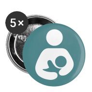 190x190 Breastfeeding Icon Teal Large Buttons Spreadshirt