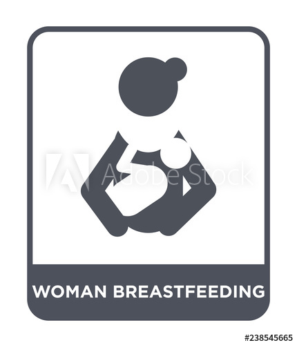 430x500 Woman Breastfeeding Icon Vector