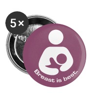 190x190 Breast Is Best Breastfeeding Icon Small Buttons Spreadshirt