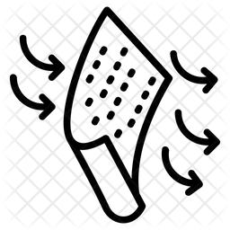 Breathable Fabric Icon Of Line Style 256x256 Breathable Fabric Icon Of Line Style