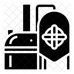 256x256 Brewery Manufacturing Icon Of Glyph Style