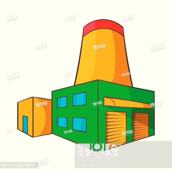 701x700 Brewery Icon In Cartoon Style Isolated On White Background, Stock