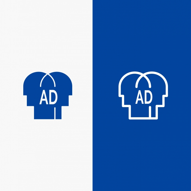 640x640 Elementary Knowledge Abc Brian Line And Glyph Solid Icon Blue