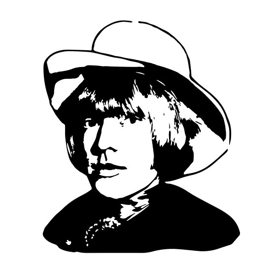 550x550 Portrait Of Brian The Rock Icon Poster