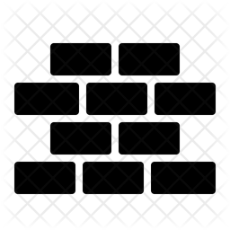 256x256 Brick Wall Icon Of Glyph Style