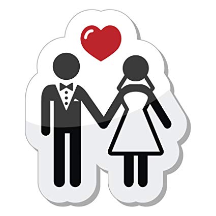 425x425 Bride And Groom Wedding Favor Love Cake Topper Icon