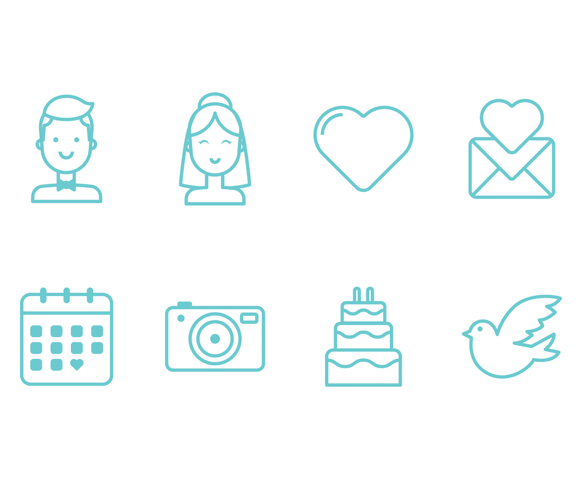 1136x936 Bride And Groom Icon Vector Art Graphics