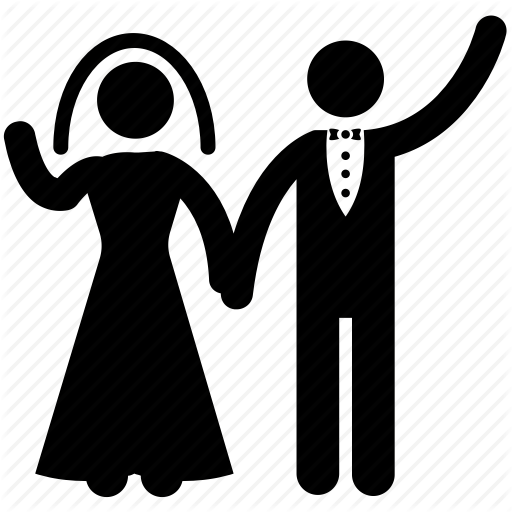 512x512 Bride And Groom, Husband Wife, Life Partners, Newlywed, Partners Icon