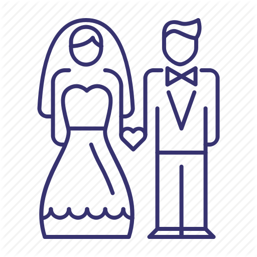 512x512 Bride, Ceremony, Groom, Marriage, Matrimony, Wedding Icon