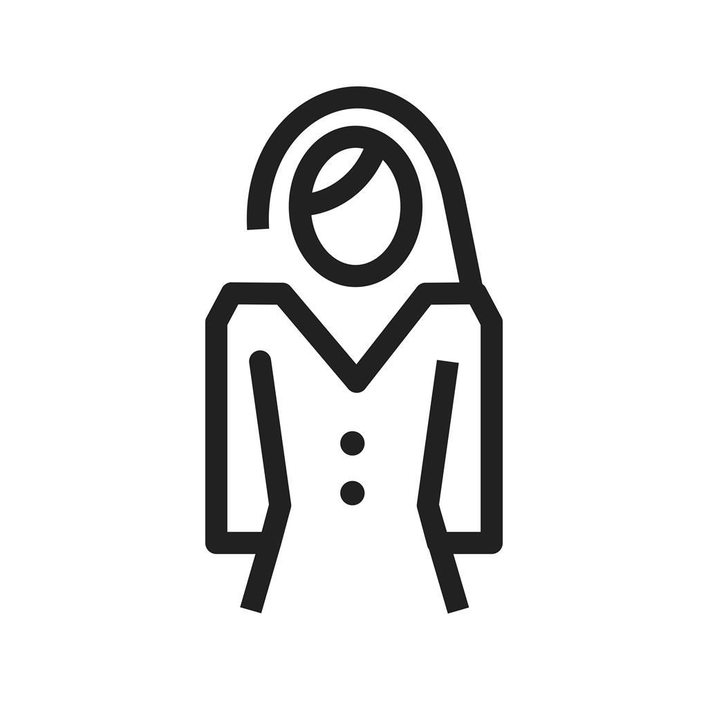 1024x1024 Bride Line Icon