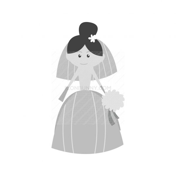 600x600 Bride Greyscale Icon