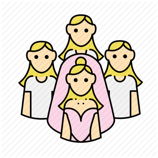 512x512 Bride, Bridesmaid, Engagement, Wedding Icon