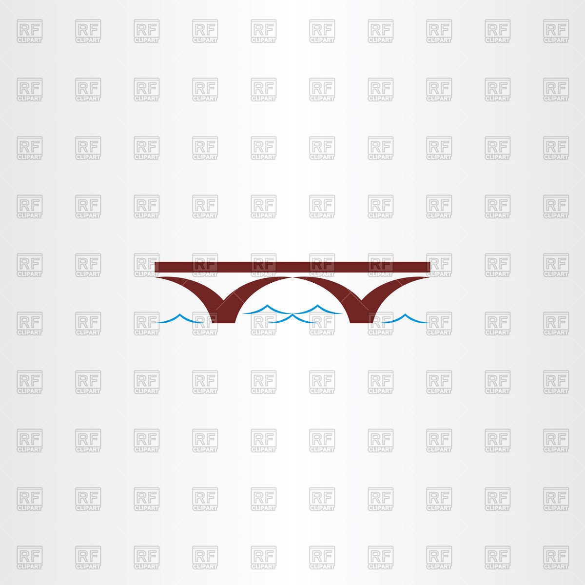 1200x1200 Bridge And River Wave Icon Vector Image Of Icons And Emblems