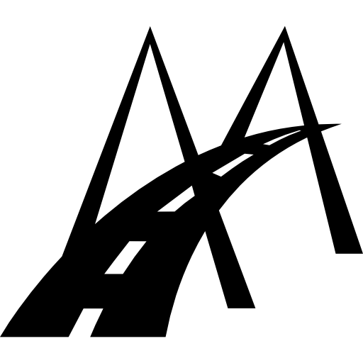 512x512 Modern Bridge Road Symbol