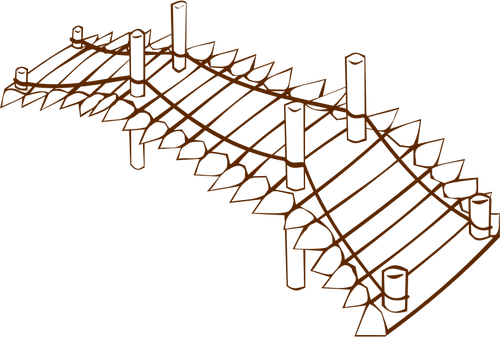 500x337 Vector Image Of Role Play Game Map Icon For A Wooden Bridge