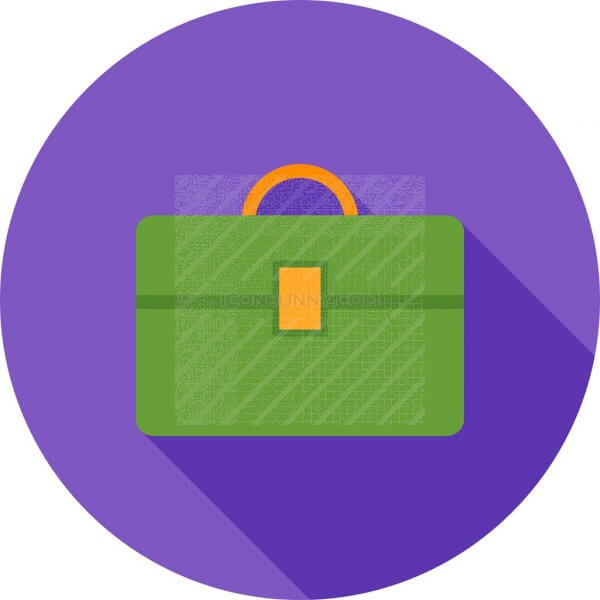 600x600 Briefcase I Flat Shadowed Icon