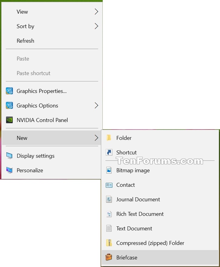 Add Briefcase To New Context Menu In Windows Tutorials 726x882 Add Briefcase To New Context Menu In Windows Tutorials