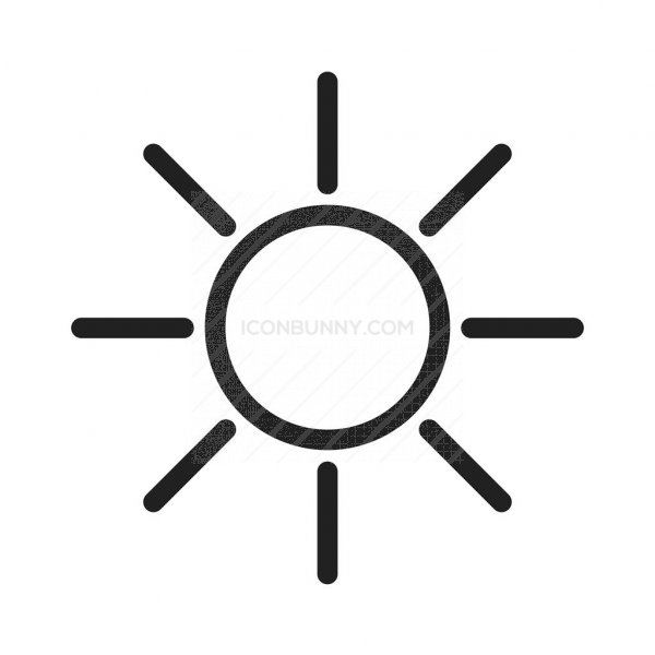 600x600 Brightness Line Icon