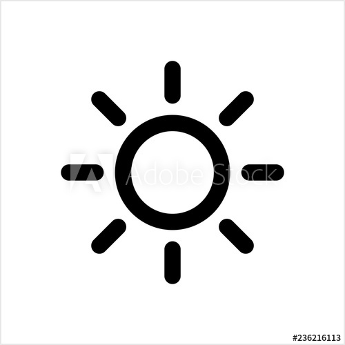 500x500 Brightness Icon, Intensity Setting
