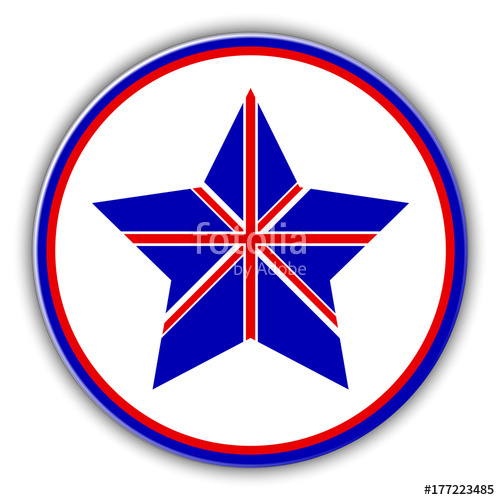 500x500 British Flag As Star British Star British Flag British Icon