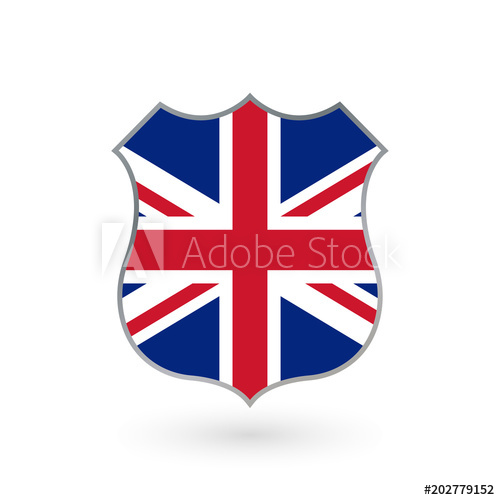 500x500 Uk Flag In The Shape Of A Police Badge British Flag Icon Great
