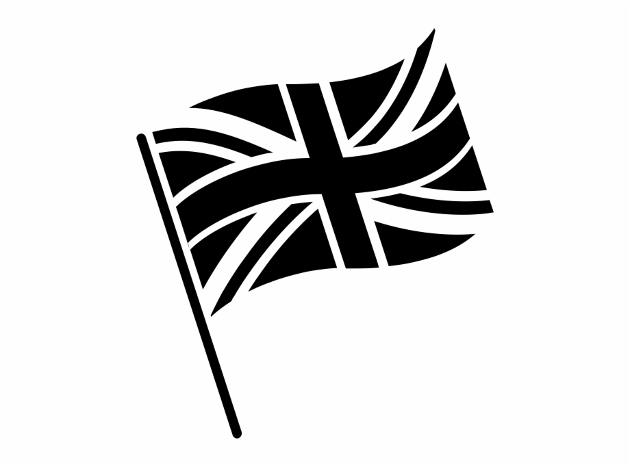 920x681 Uk Flag Icon Black And White Png Download