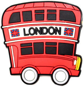 291x300 British Icon Red London Double Decker Bus Union Jack Pu Home