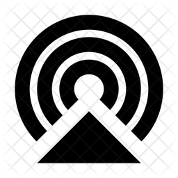Broadcast Icon Of Glyph Style 256x256 Broadcast Icon Of Glyph Style