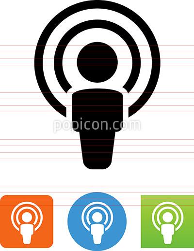 Person Broadcasting Icon 400x519 Person Broadcasting Icon