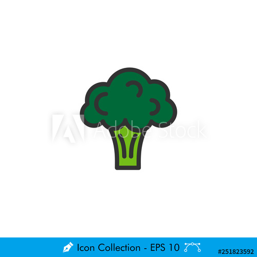 500x500 Broccoli Icon Vector