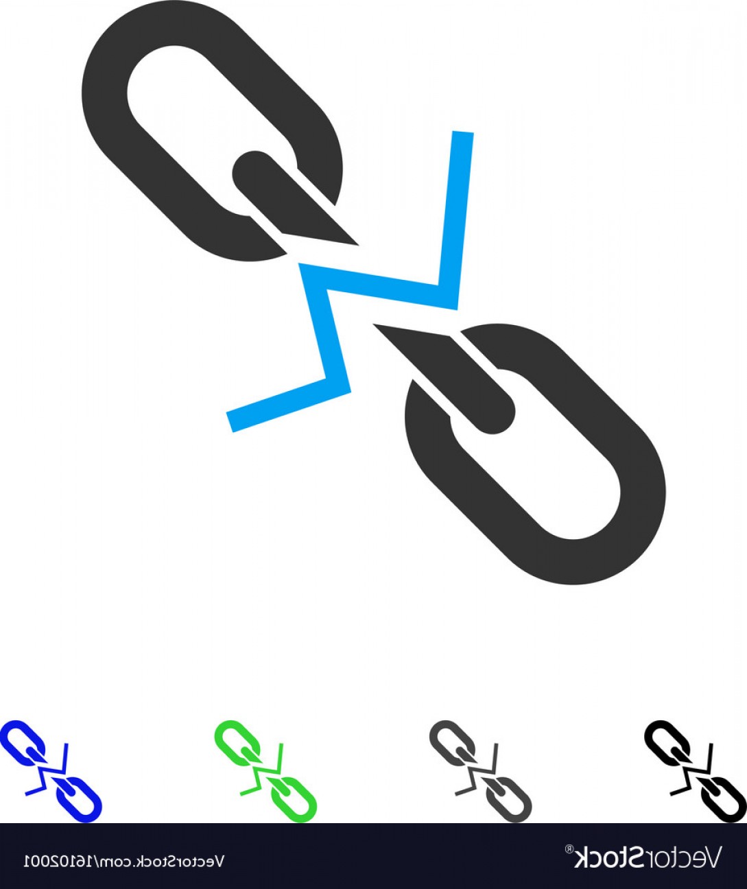 1089x1296 Broken Chain Link Flat Icon Vector Soidergi