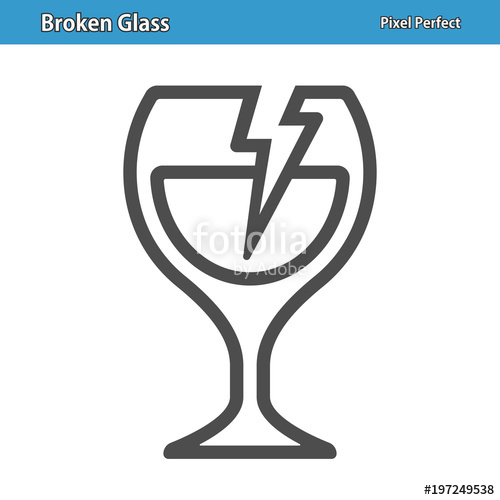 500x500 Broken Glass Icon Format Stock Image And Royalty Free