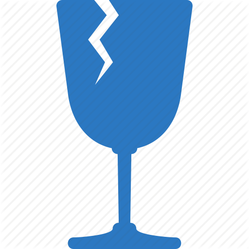 512x512 Broken Glass, Delivery, Fragile Icon