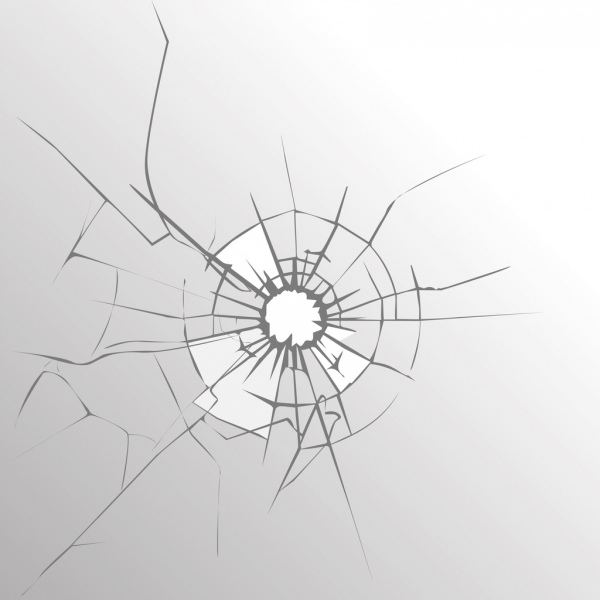 600x600 Broken Glass Background Flat Design Cleft Icon Free Vector