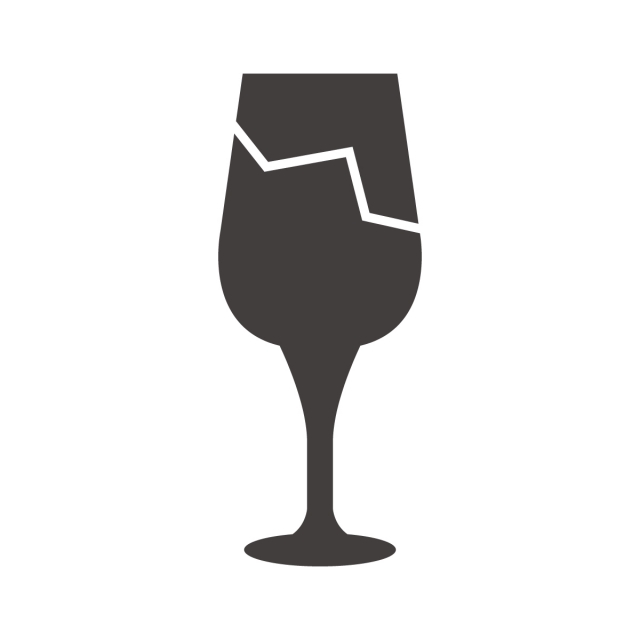 640x640 Broken Glass Icon, Black, Recycling, Break Png And Vector